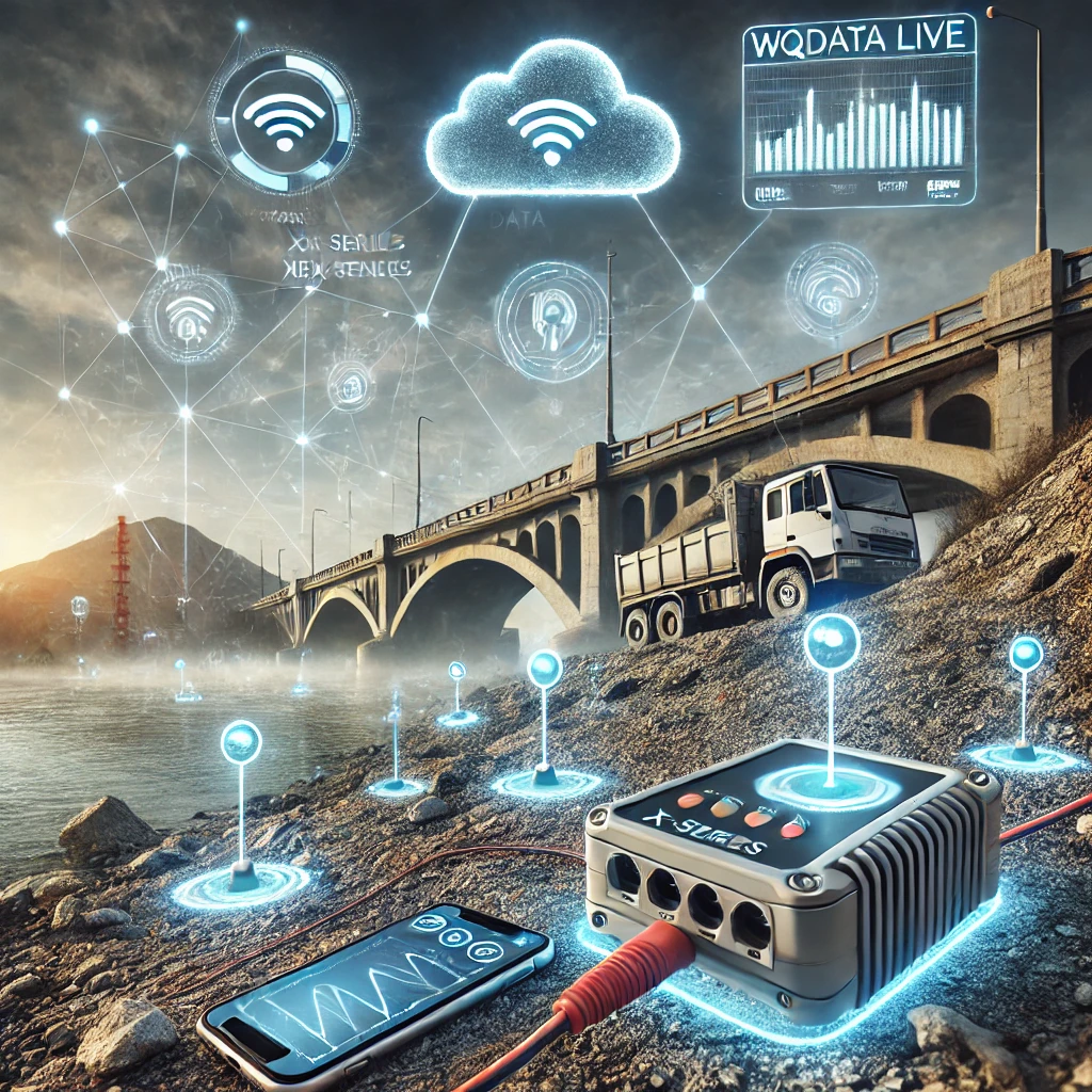 Real-time scour data and SMS alerts on mobile